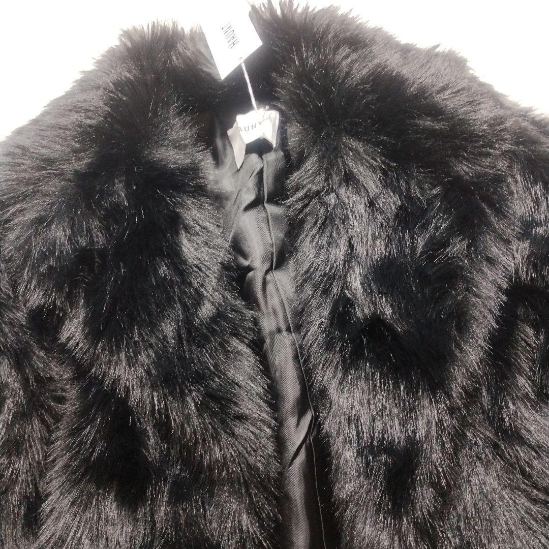 新品未使用✨定価4万✨ハウント　HAUNT　ファー　コート　ジャケット　ブラック