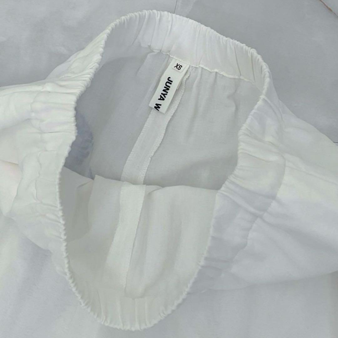 A13602 美品 ジュンヤワタナベ 22ss スカル　サルエルワイドパンツ　白