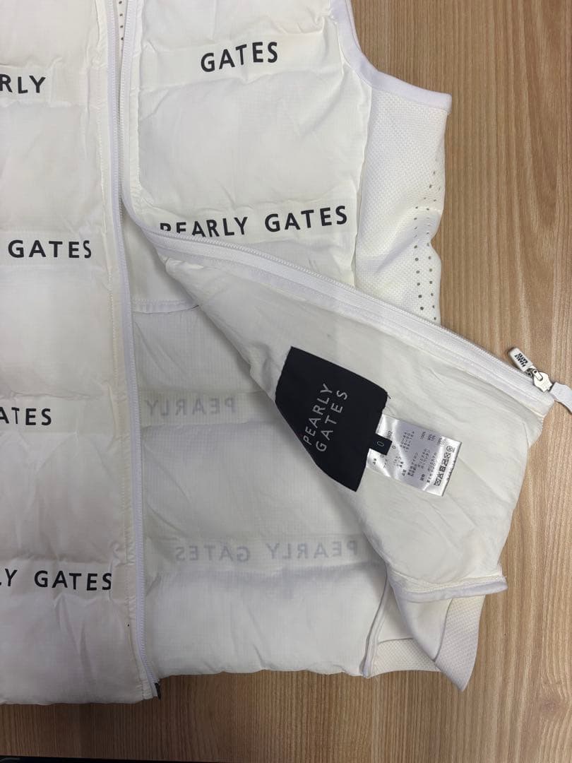 MJ PEARLY GATES フード付きダウンベスト