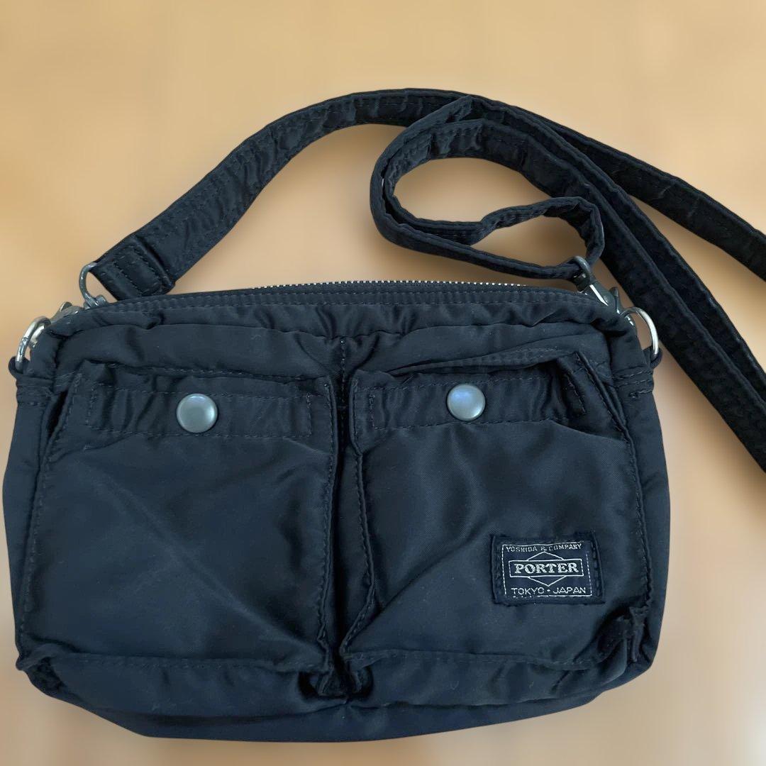 PORTER ブラック ショルダーバッグ