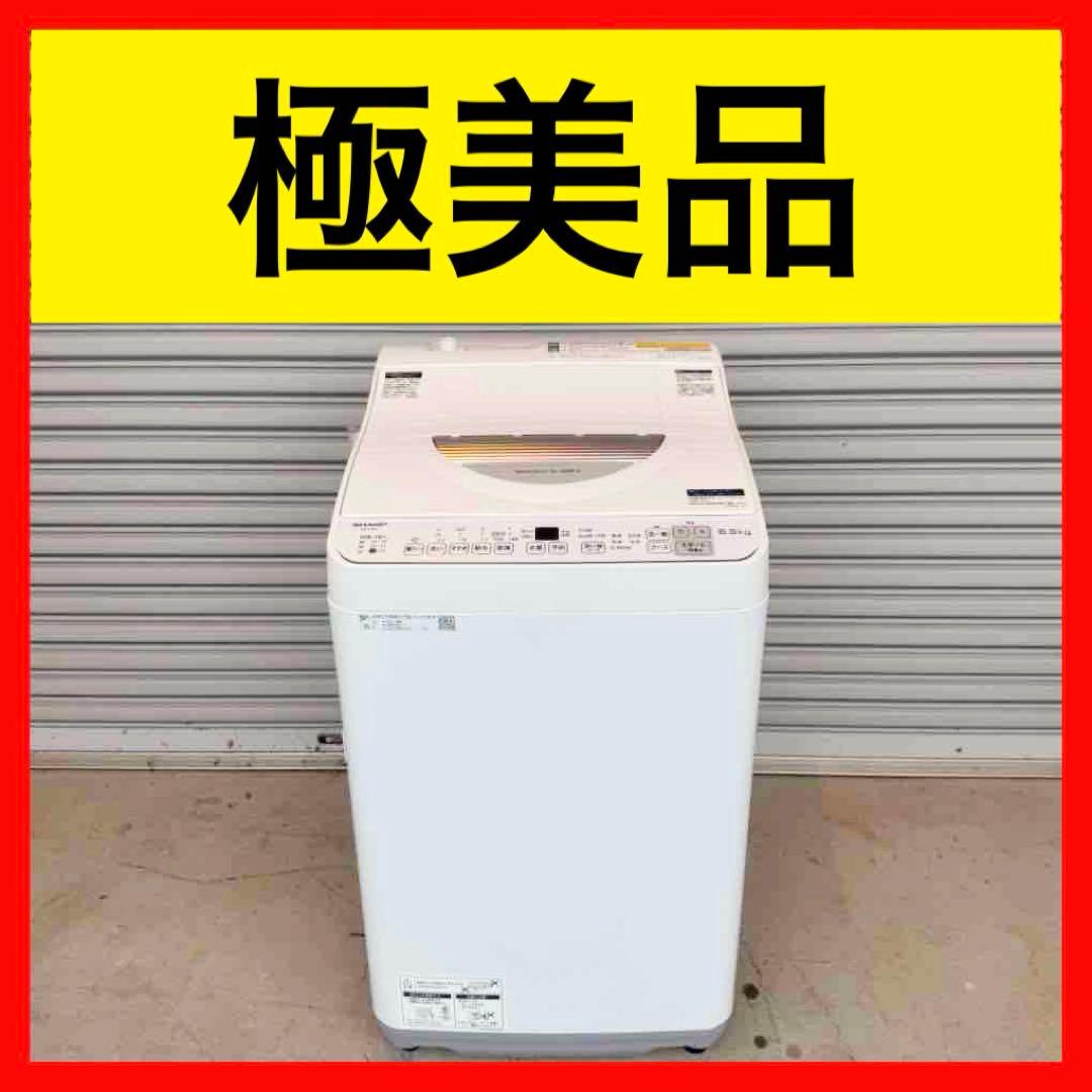 ●極美品 女性オーナー シャープ 洗濯機 ES-TX6G-S 6.5/3.5kg