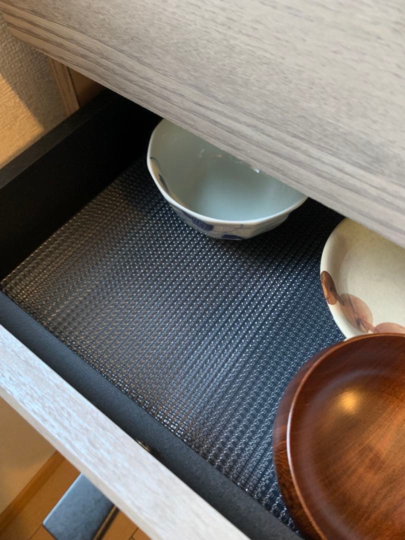 食器棚　キッチンカウンター グレー　110cm