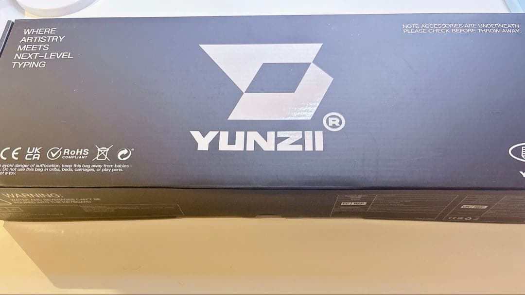 yunzii x71 メカニカルゲーミングキーボード ホワイト クリスタルアイス