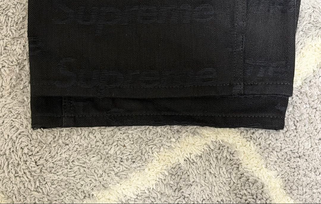 パンツ Supreme Jacquard Logos Double Knee Denim