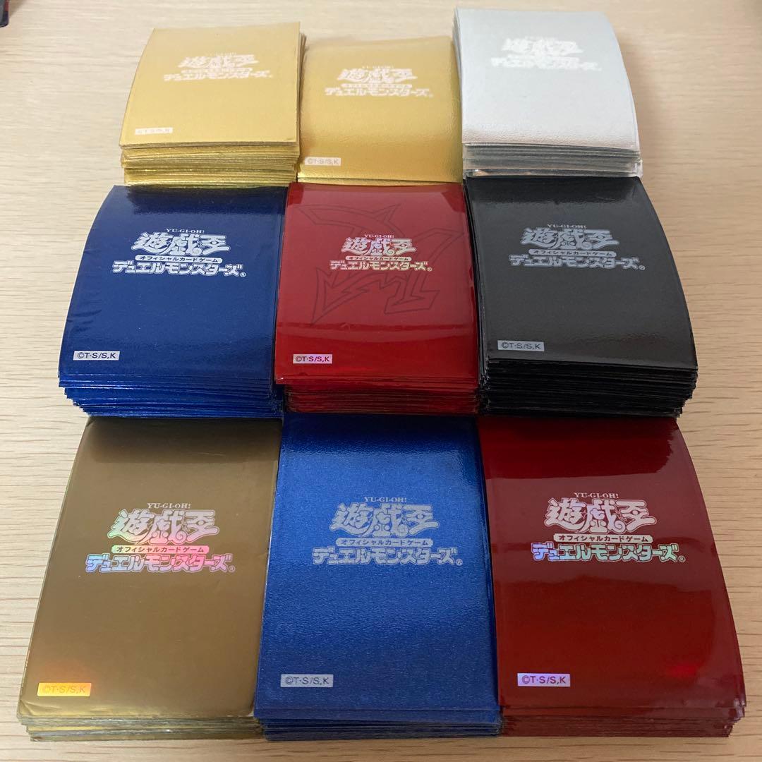 遊戯王　スリーブ　初期ロゴ　まとめ大量　オシリス　ゴールド　シルバー　ブルー