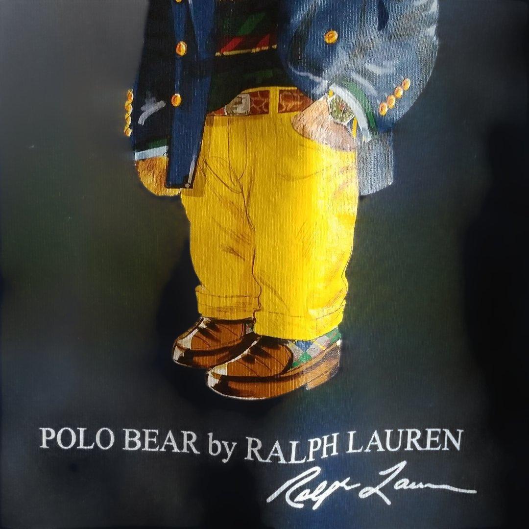 1回着用ポロラルフローレンポロベア トレーナー ネイビー L/G 14-16歳