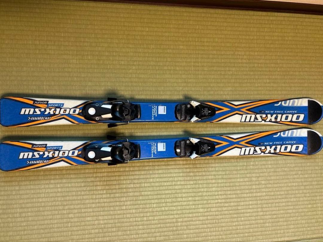 スキーセット(ウェア110cm、板、ストック、ブーツ19cm、ヘルメット)