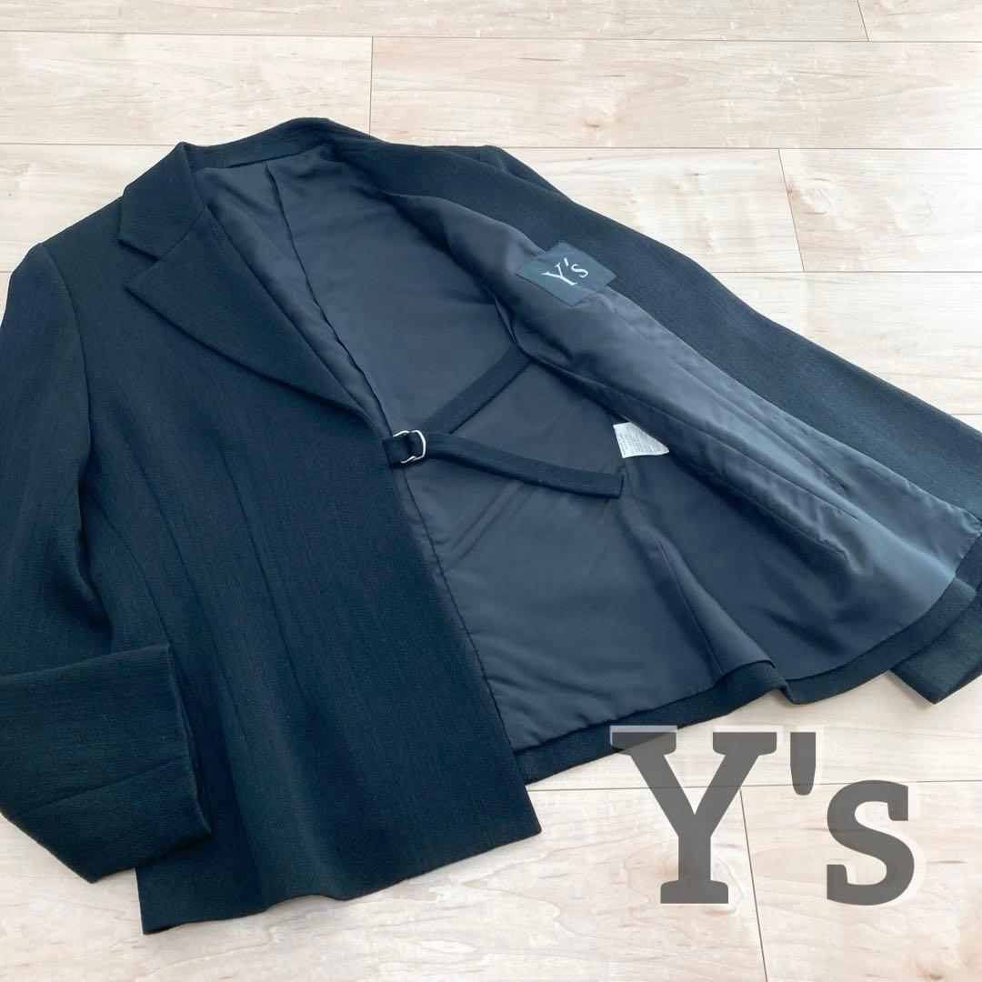 Y's ワイズ ボタンレス ジャケット ウール 日本製 ヨウジヤマモト