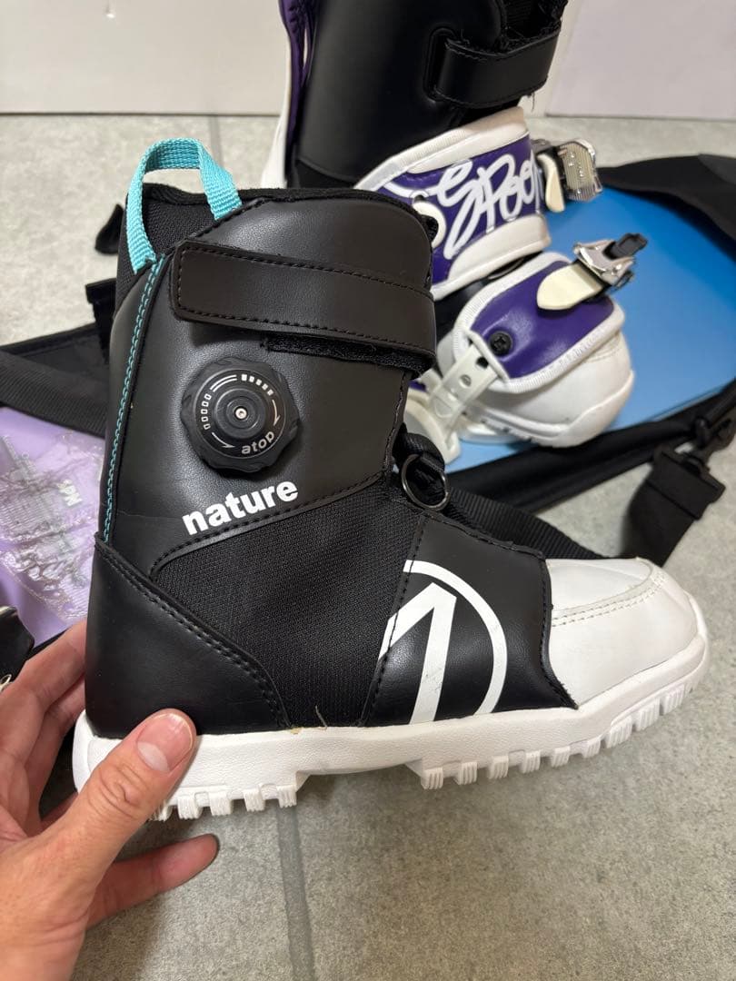 キッズスノーボード フルセット　板100㎝　BOA ブーツ21.22㎝