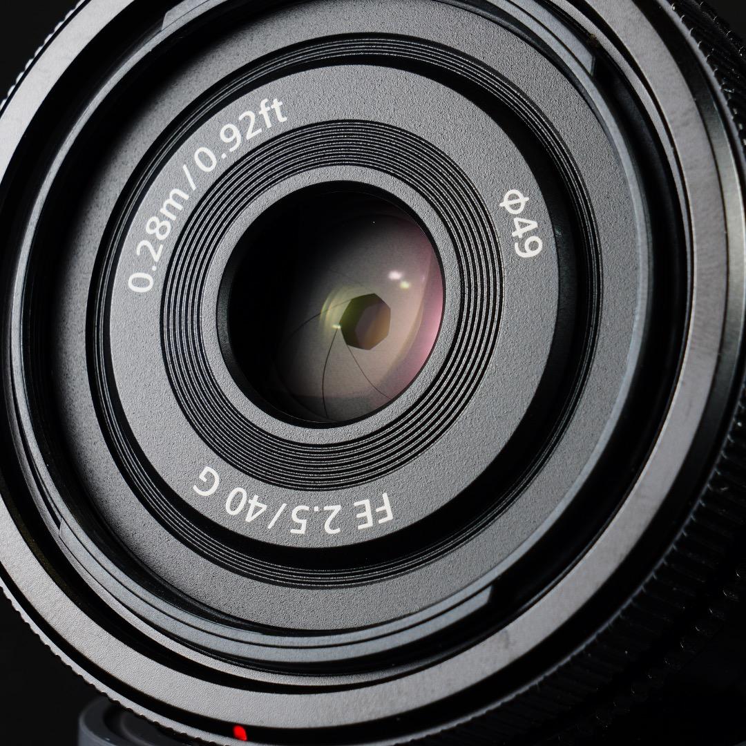 【極美品】SONY SEL40F25G 40mm F2.5G 保護フィルター
