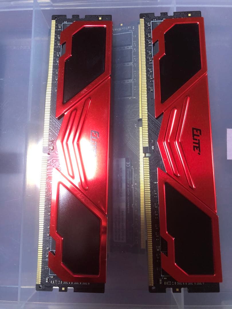TEAMGROUP UD4-2666 8GBＸ2 DDR4 メモリー レッド