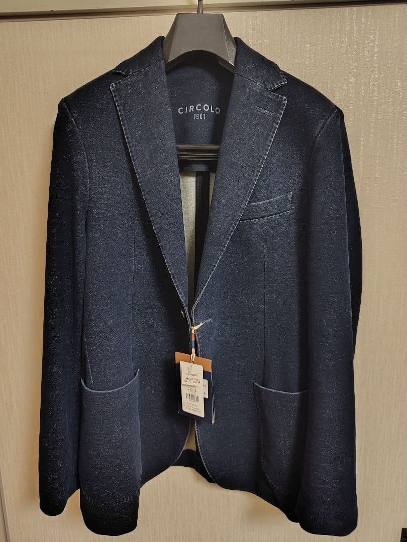 【未使用・タグ付】CIRCOLO 1901 デニム調 ジャージージャケット