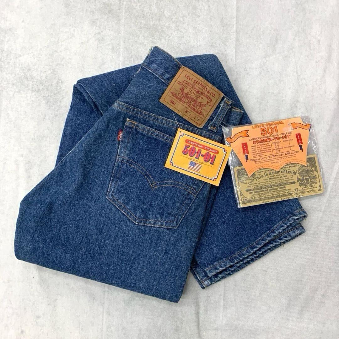 未使用 Levis 501 赤文字 刻印555 バレンシア工場 w29