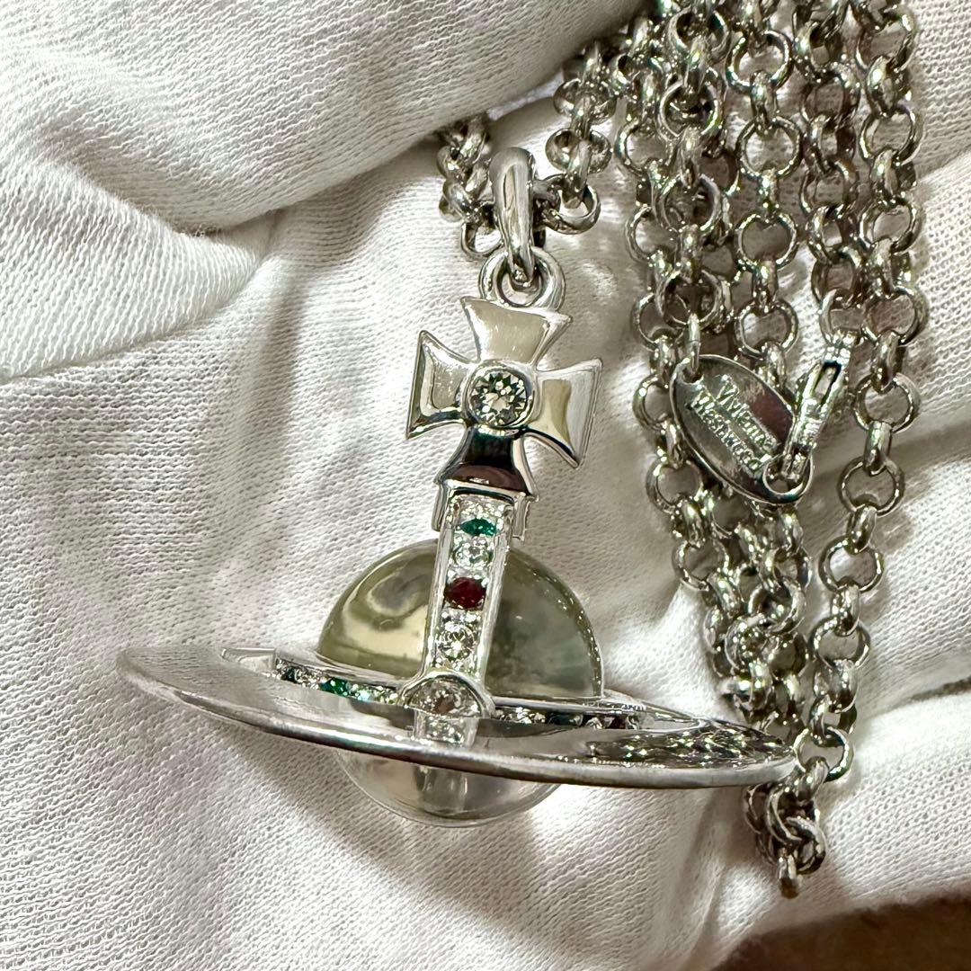 正規美品お箱付 Vivienne Westwoodニュースモールオーブシルバー