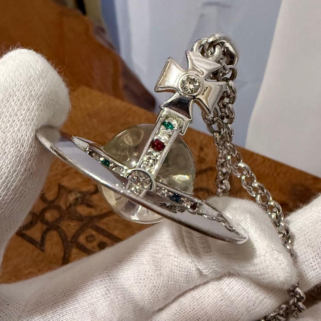 正規美品お箱付 Vivienne Westwoodニュースモールオーブシルバー