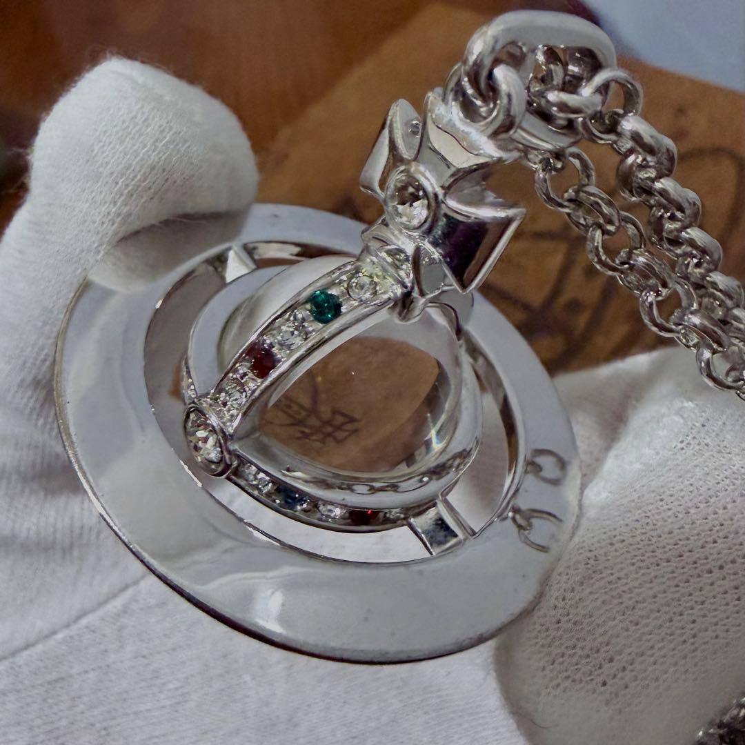 正規美品お箱付 Vivienne Westwoodニュースモールオーブシルバー