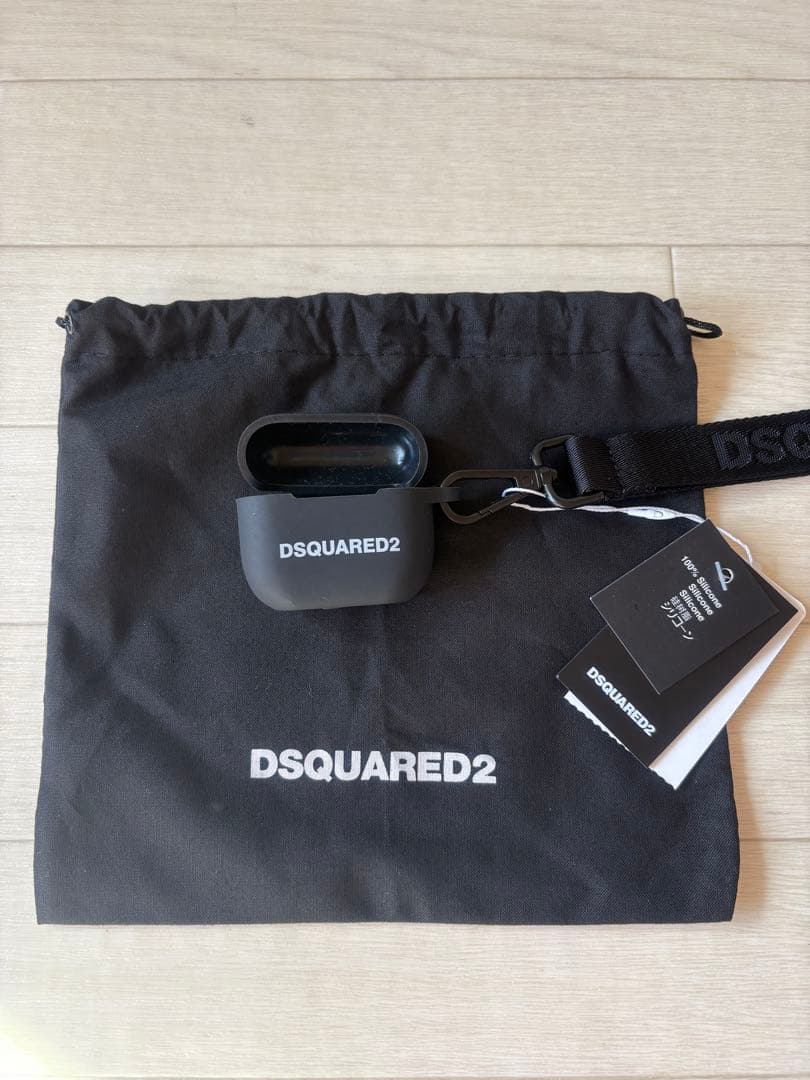 【未使用品】DSQUARED2 AirPods Pro ケース シリコン 黒