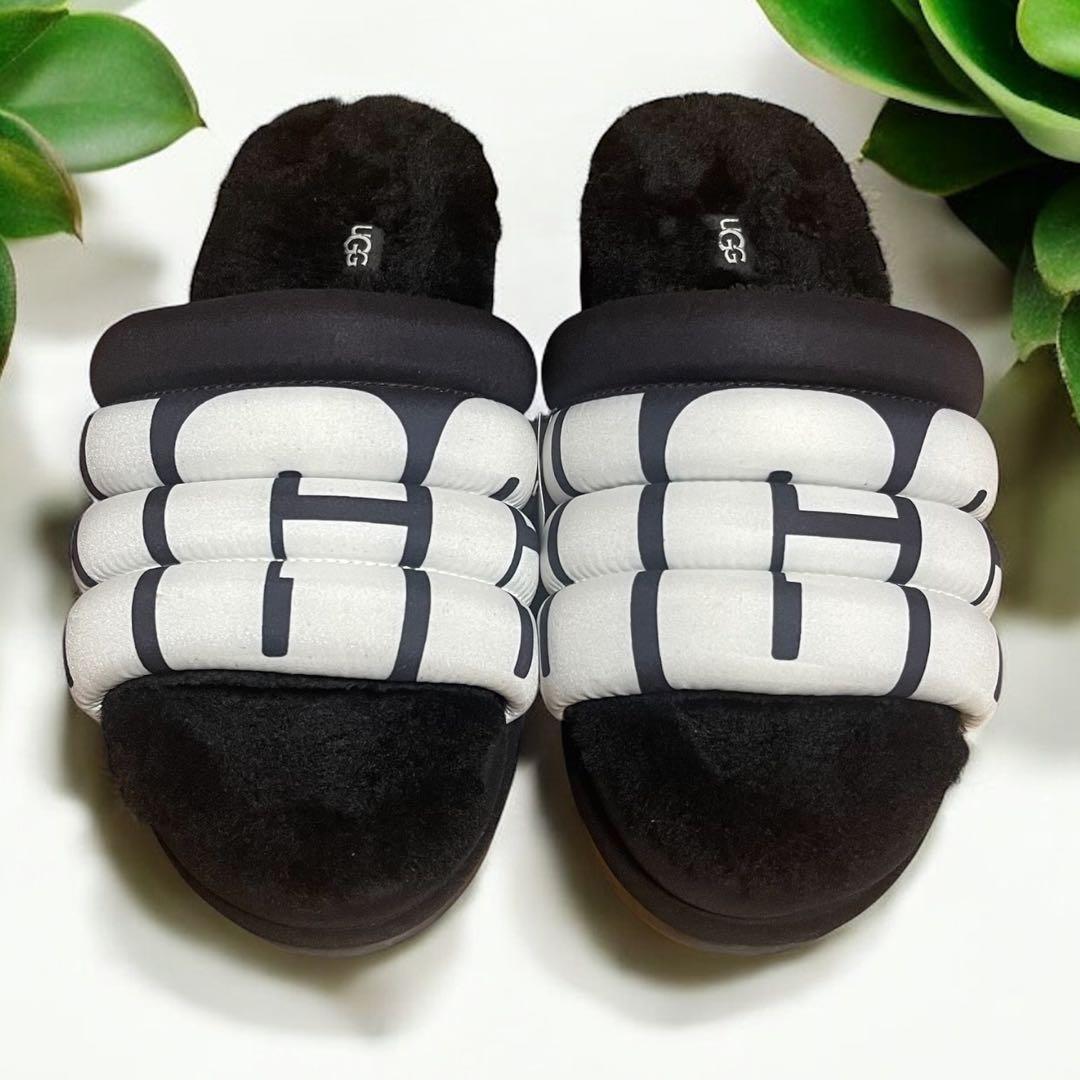 きぃーたぁん様UGG アグ Maxi Slide Logo サンダル 厚底 25