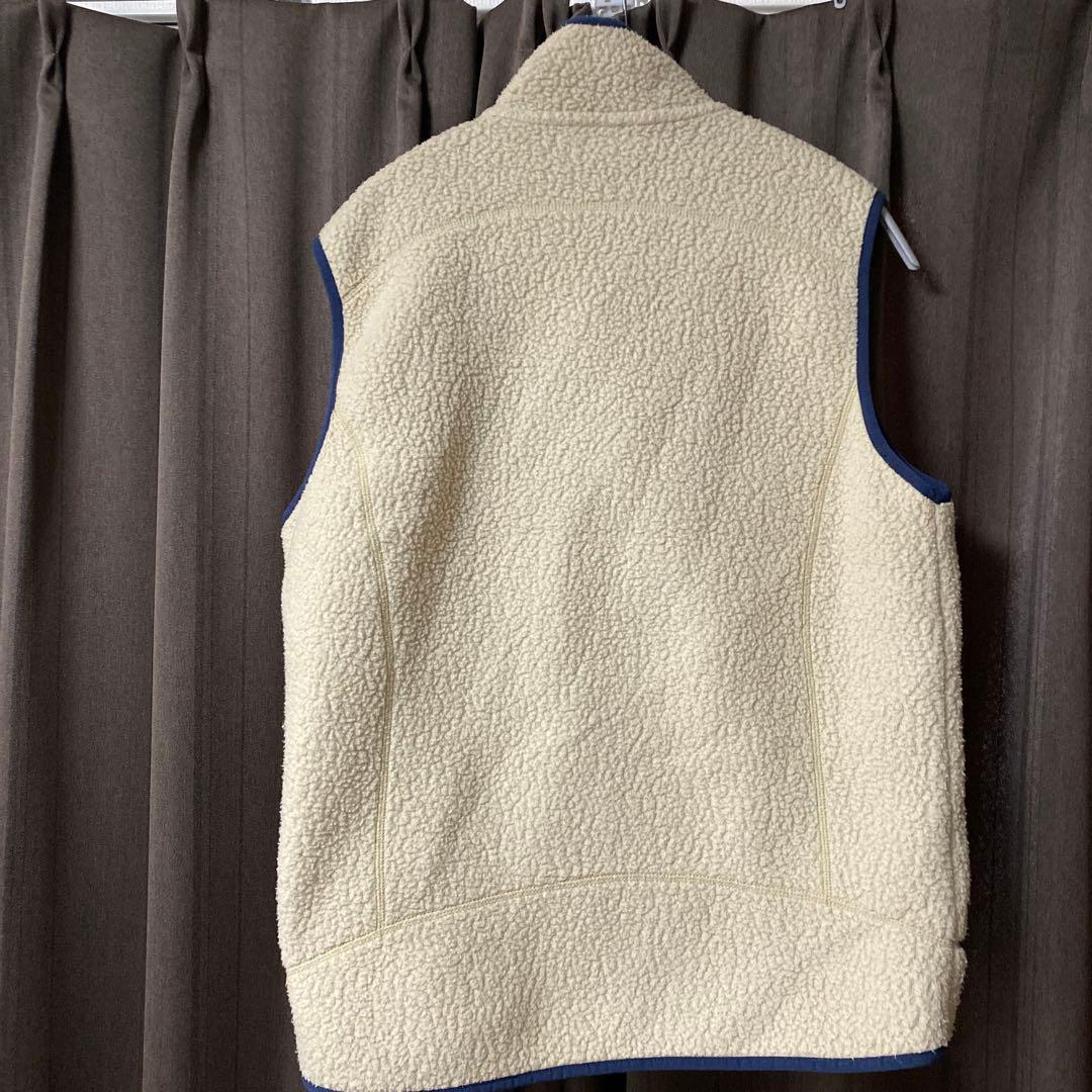 メ*4様 patagonia フリースベスト M クリーム色