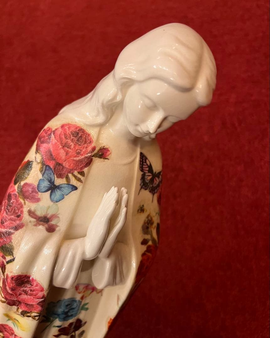 最終値下げ　マリア像　ヴィンテージ オブジェ 置物 インテリア キリスト