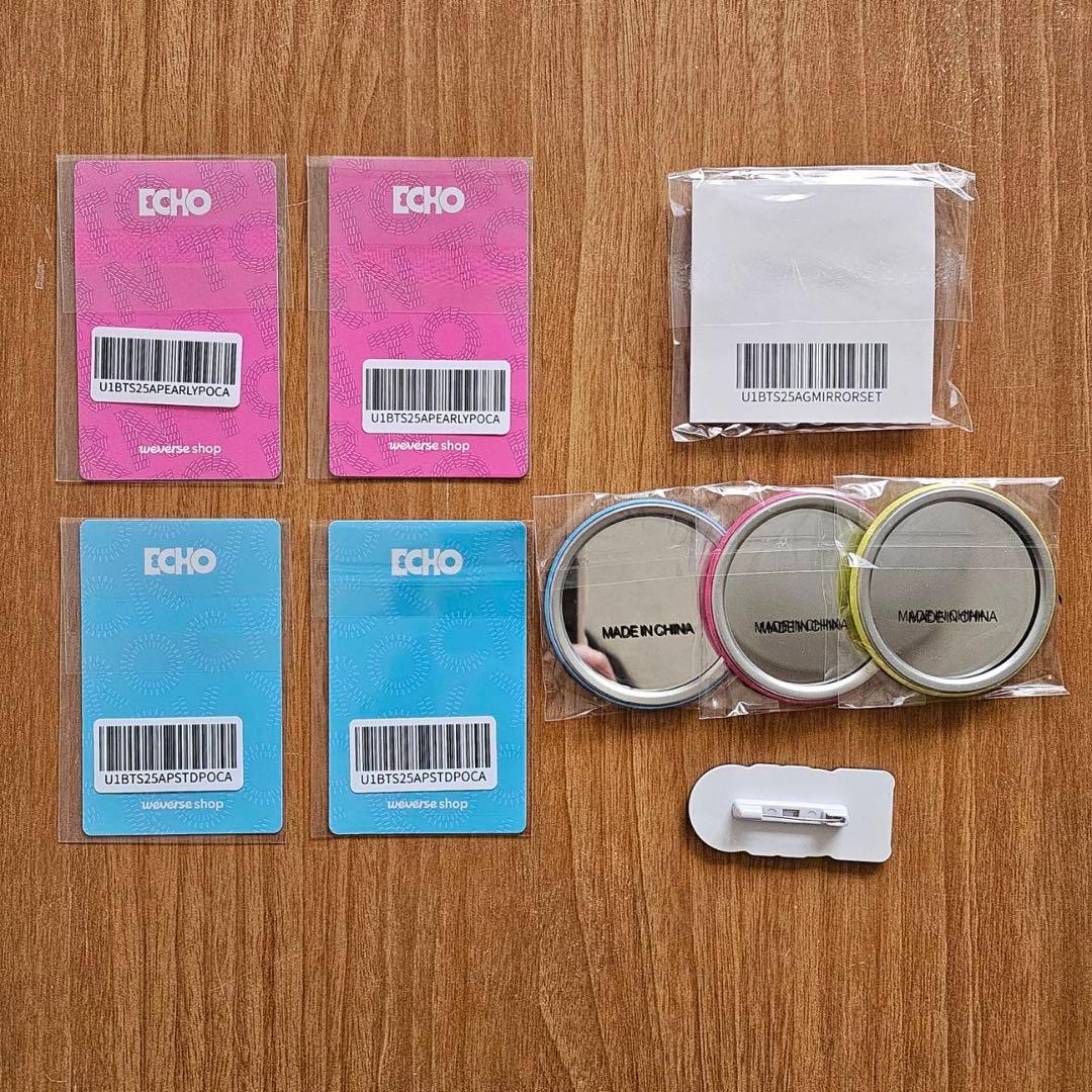 アーリーバード特典 BTS ジン Echo 未公開トレカ ミラー バッジ