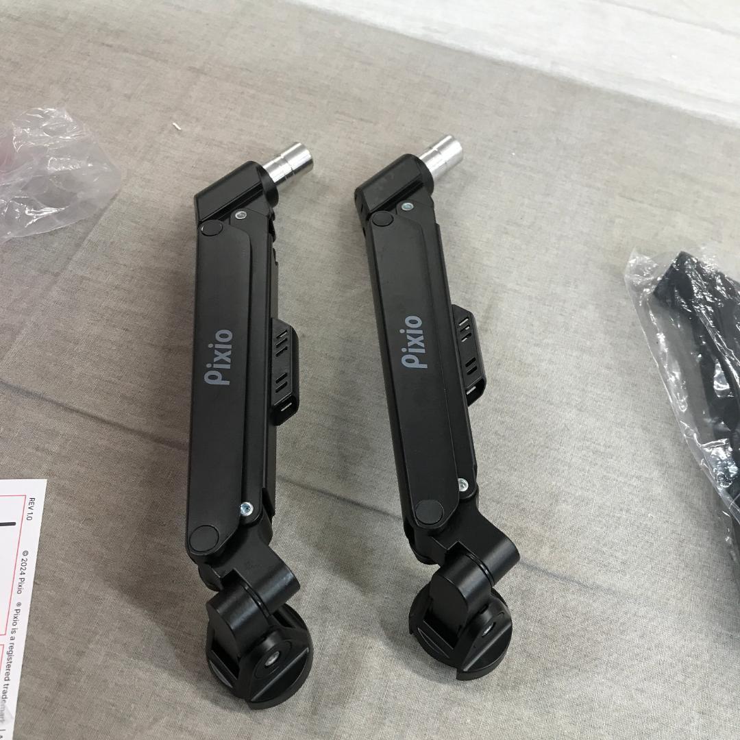 な*ゃ様 Pixio PS1D Wave Black モニターアーム デュアル