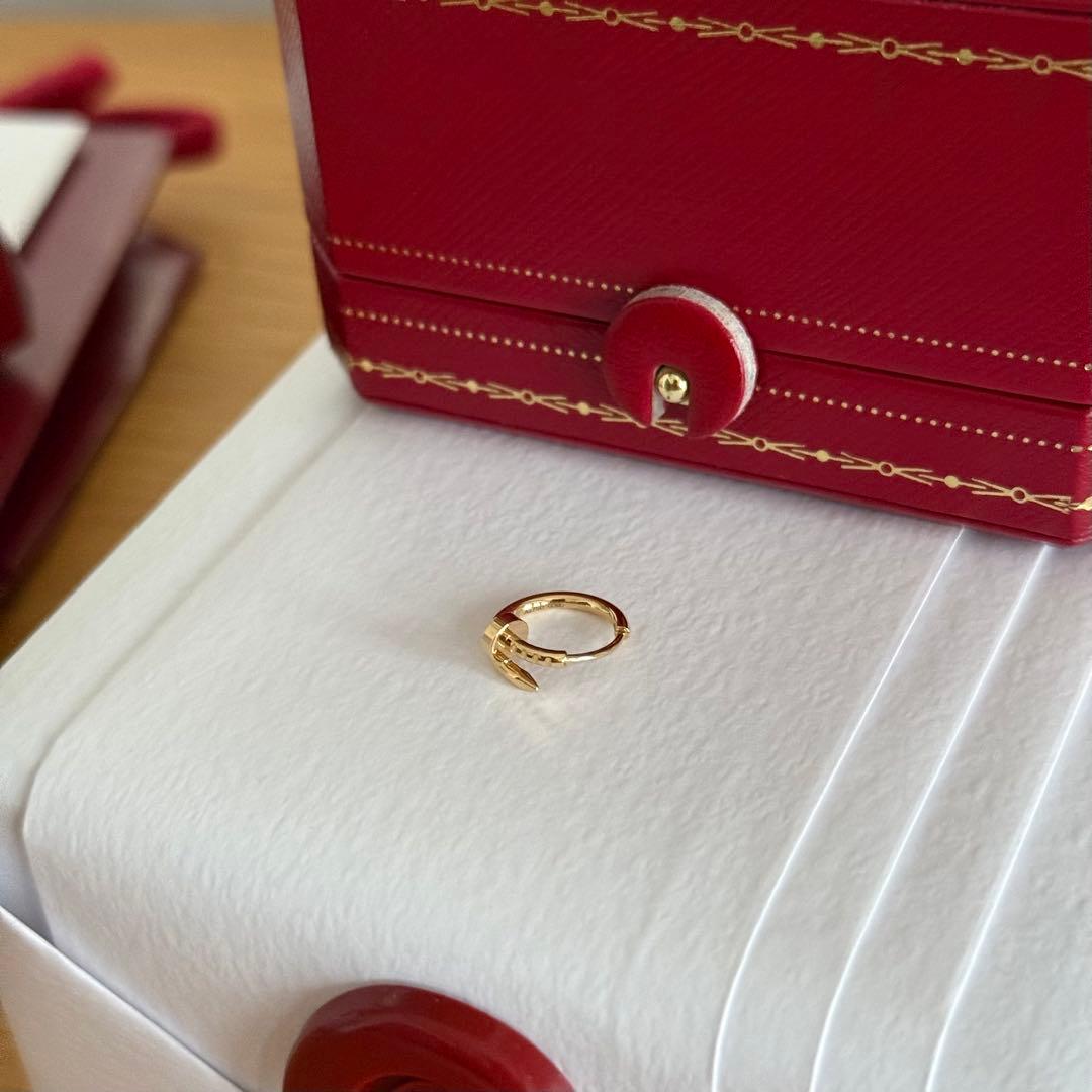 【値下げ不可】Cartier カルティエ ジュスト アンクル シングルピアスYG