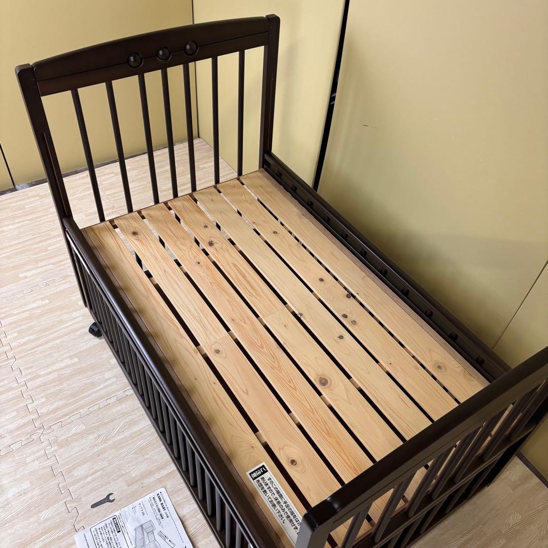 ☆すのこ床板☆　美品　日本製　サワベビー　デュアルスライドベッド　ティアラDX