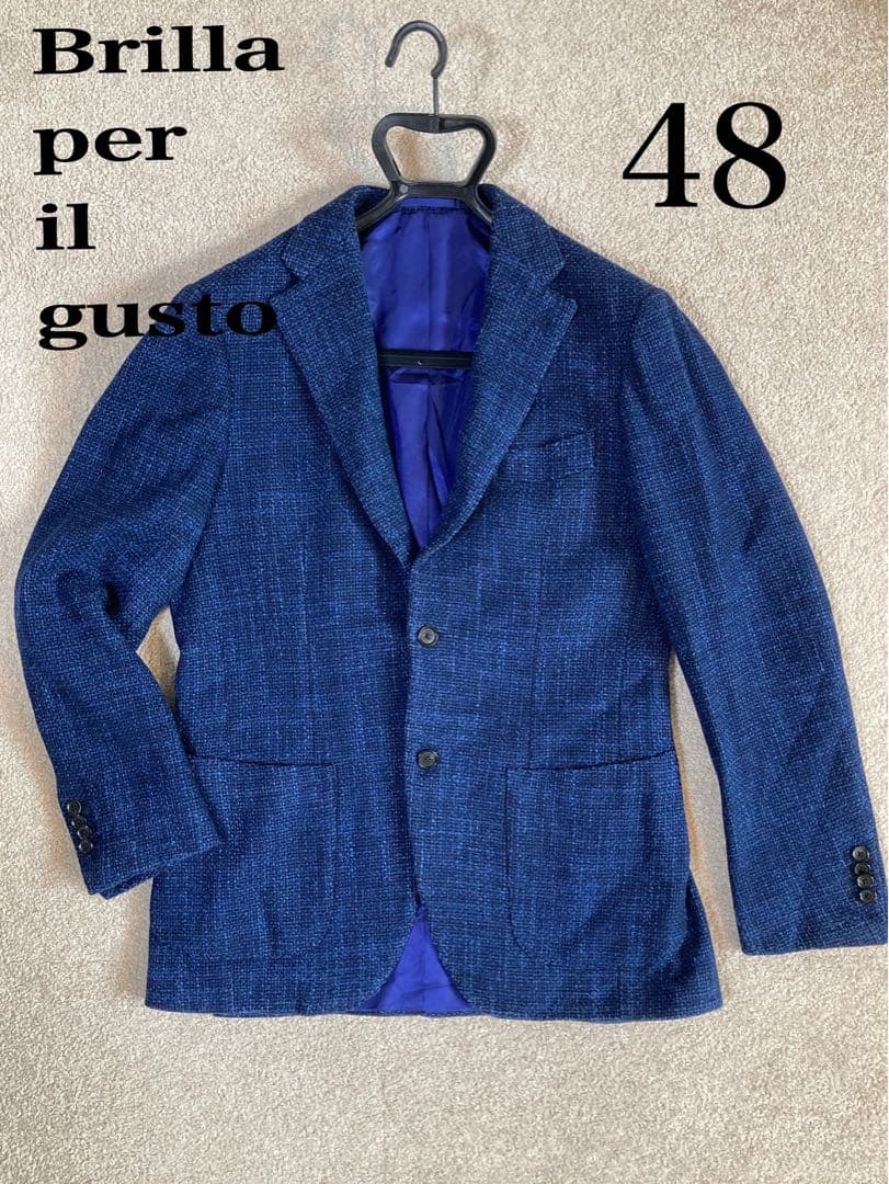 Brilla BEAMS ビームス ウールシルク テーラードジャケット 48 L
