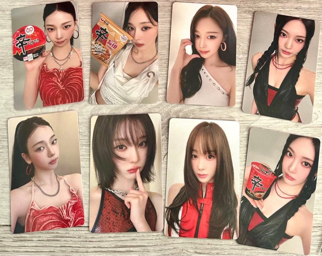 aespa 辛ラーメン　トレカ　セット　八枚