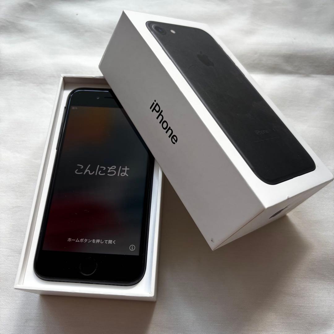 US版 iPhone 7 ブラック 128GB SIMフリー 箱+付属品付き