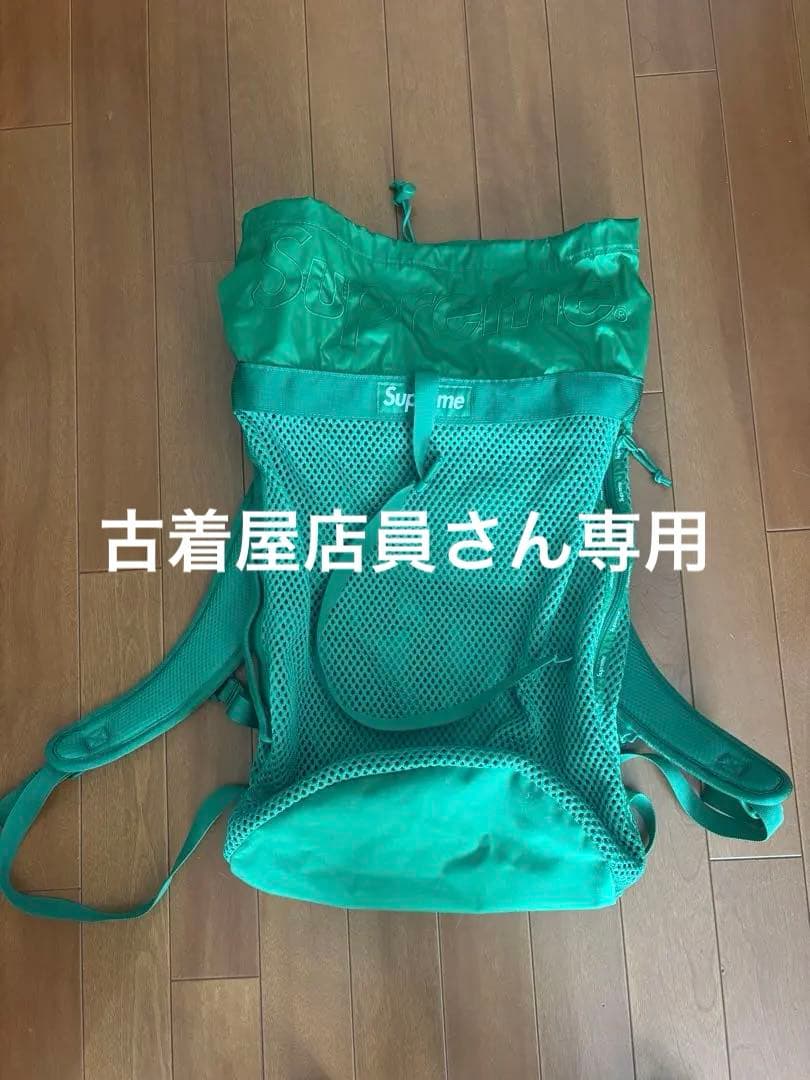 Supreme グリーン メッシュリュック