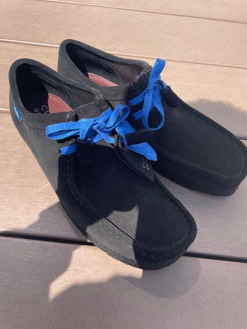 美品　クラークス　ワラビー　黒　25.5cm 箱付　Xlargeモデル