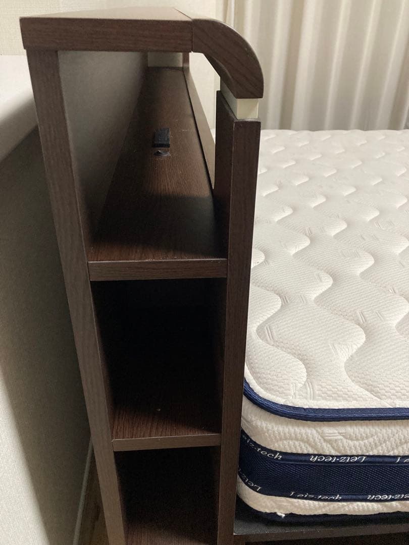 【値下げしました！】アンネルベッド　ダブルマットレス　ソフト　フレーム付き