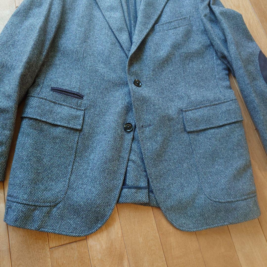 Ermenegildo Zegna　52　グレー系 テーラードジャケット 肘あて