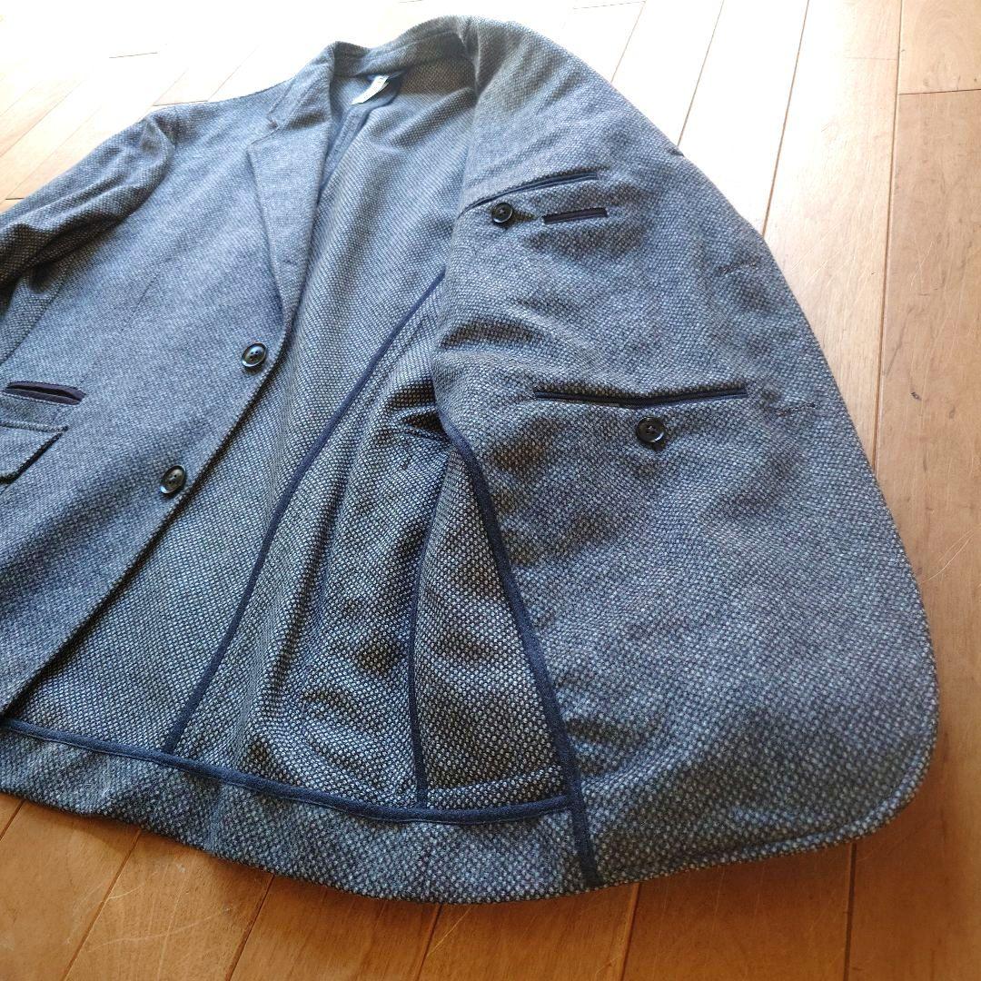 Ermenegildo Zegna　52　グレー系 テーラードジャケット 肘あて