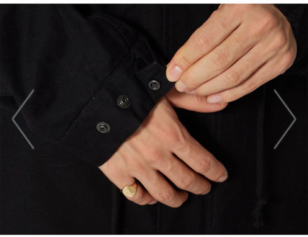 スノーピーク TAKIBI Canvas Coat M Black M-65