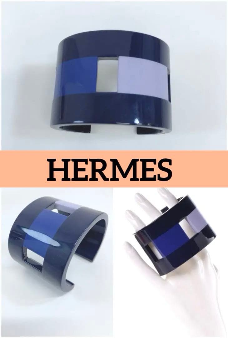 ★HERMES ワイドバングル バッファローホーン