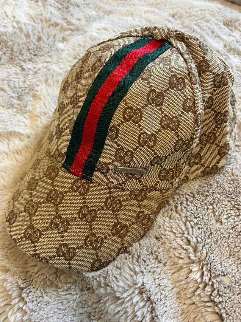 【美品】Gucci GGパターンキャップ　定番人気デザイン