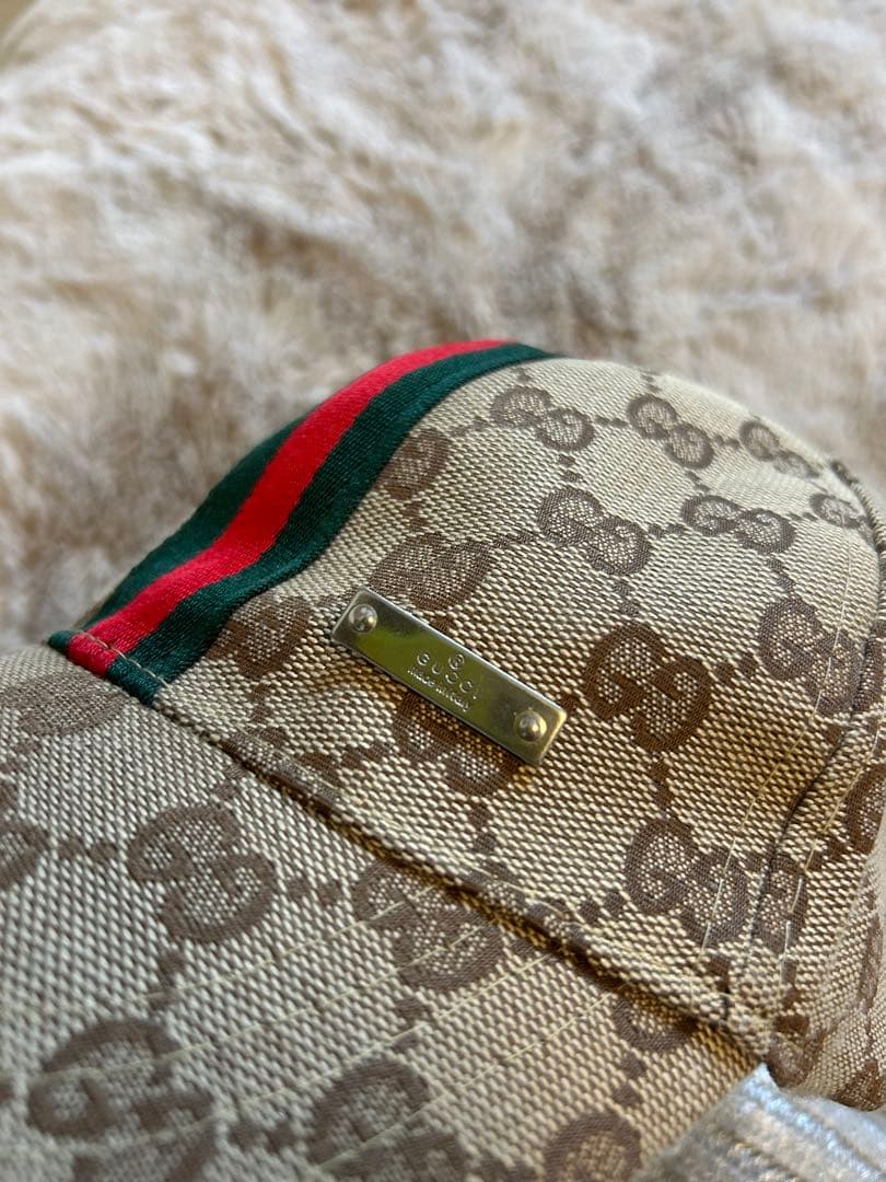 【美品】Gucci GGパターンキャップ　定番人気デザイン