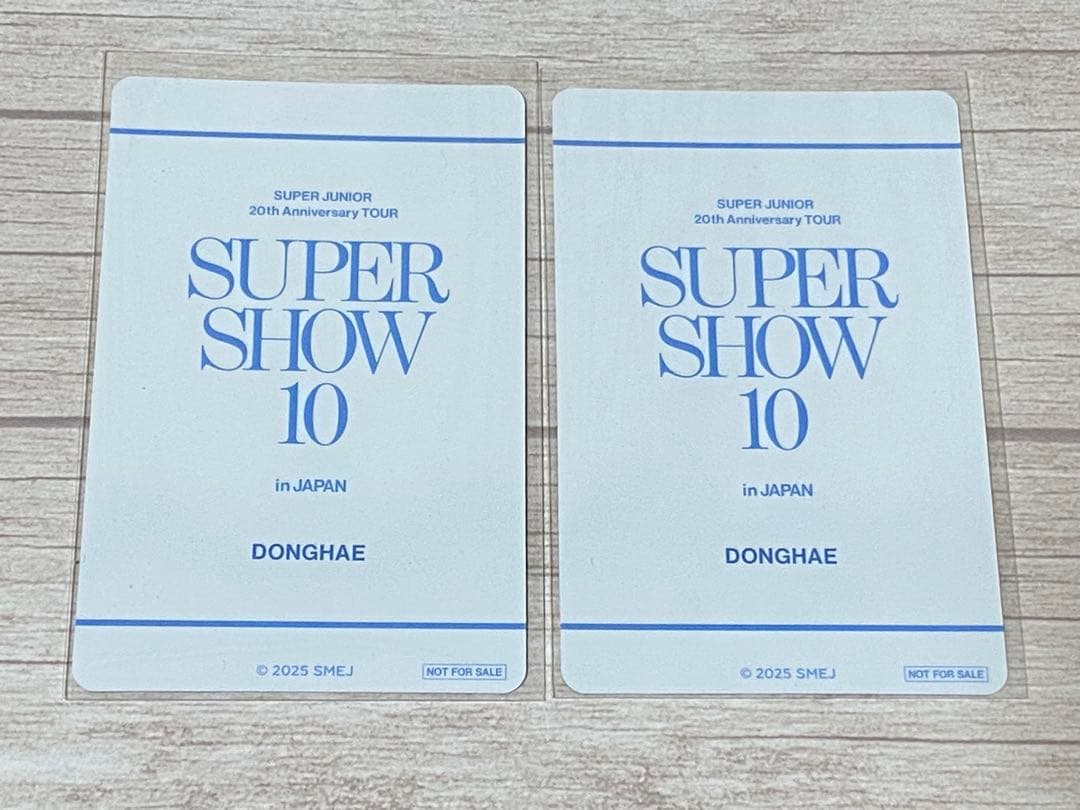 ドンヘ SUPERJUNIOR mu-mo EC特典 トレカ 2種