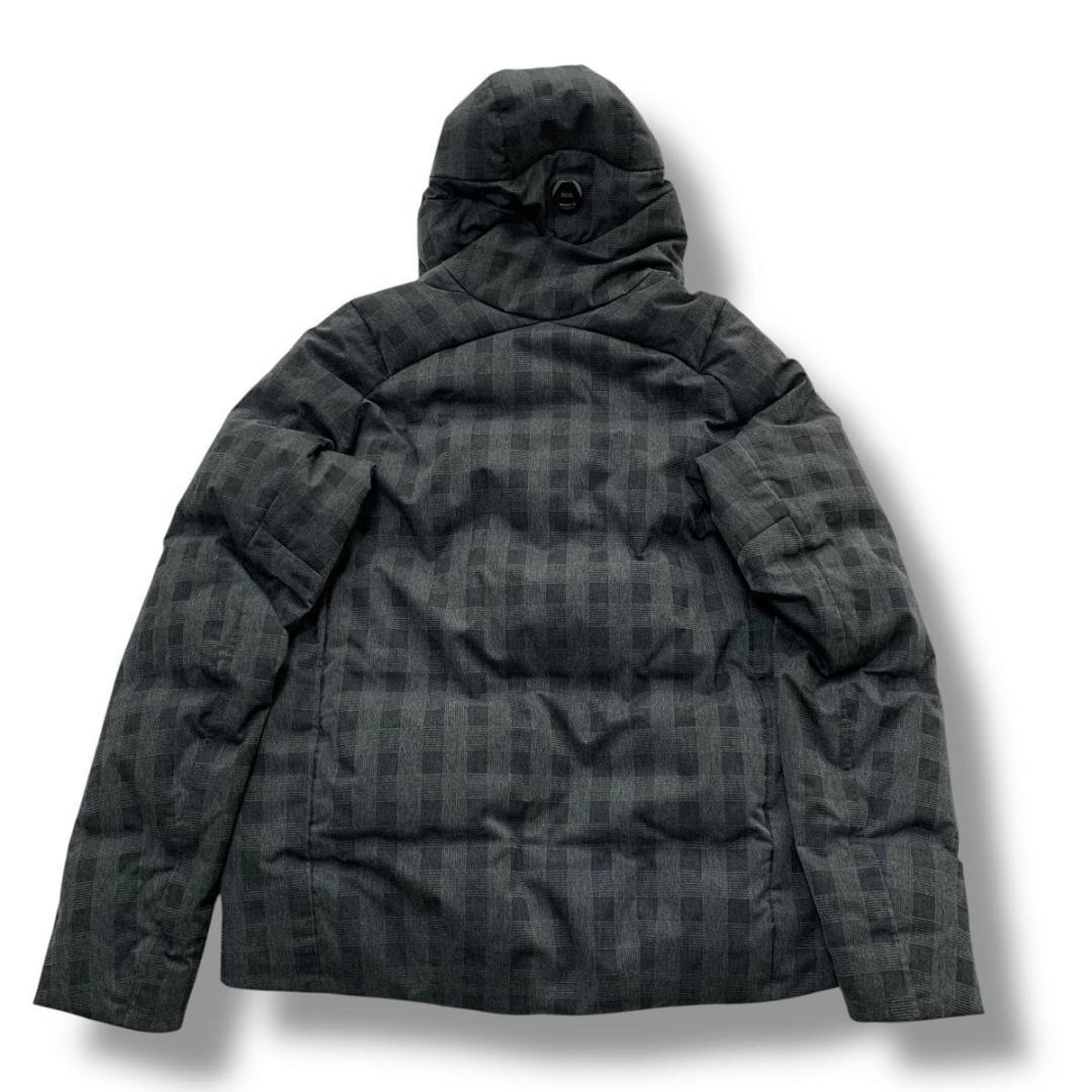 希少デザイン 美品 デサント ダウンジャケット 水沢 ロゴ グレー 別注 ☆