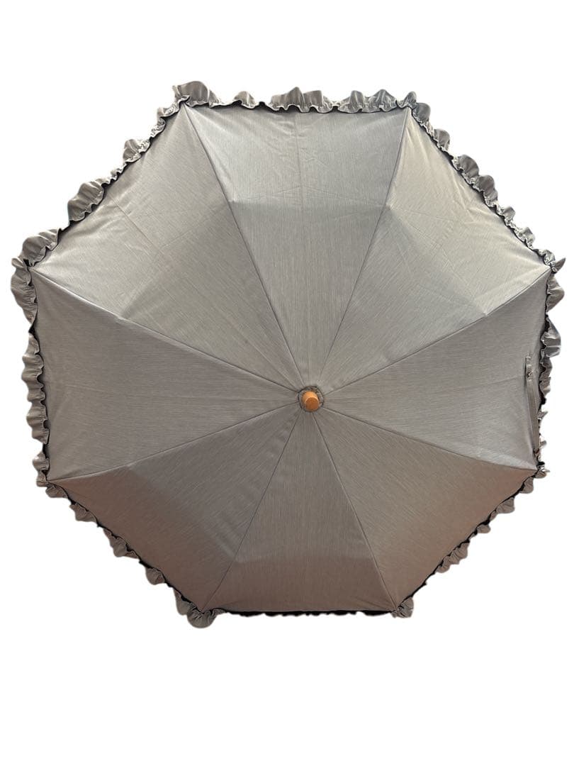 SUN BERRIER100 100 折りたたみ日傘２段折 フリル / フロスト