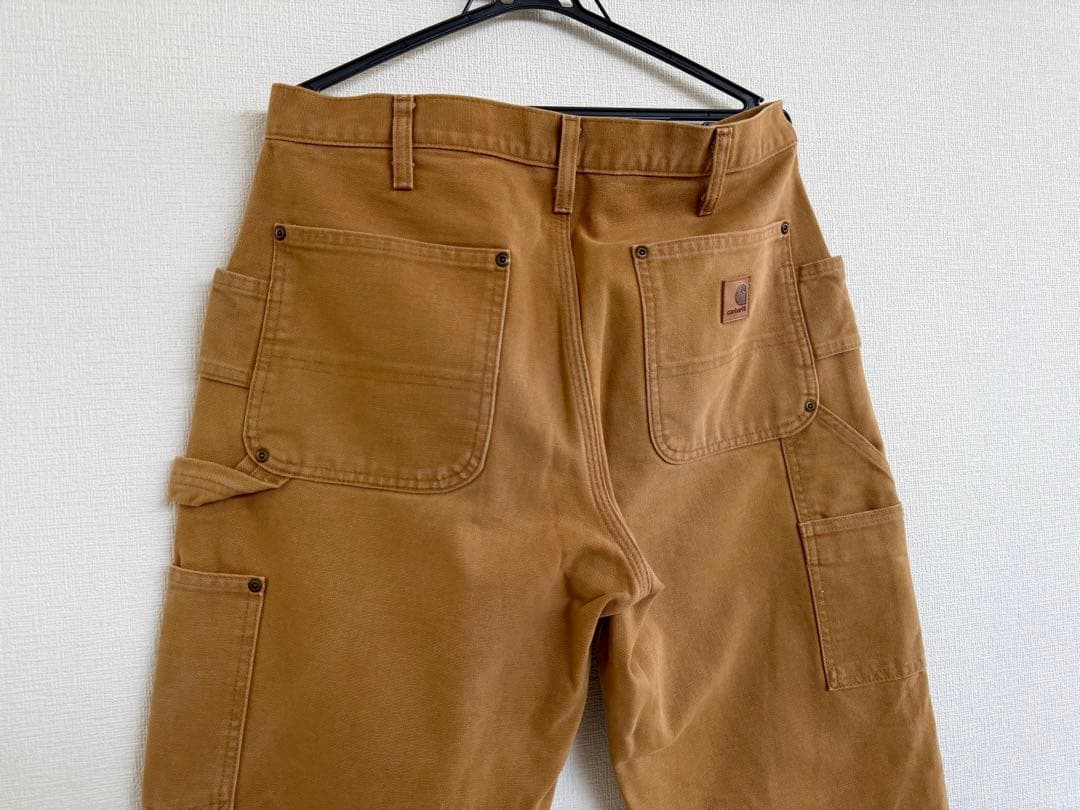 超スペシャル 32X30 W32 カーハート ダブルニー パンツ ブラウン 茶