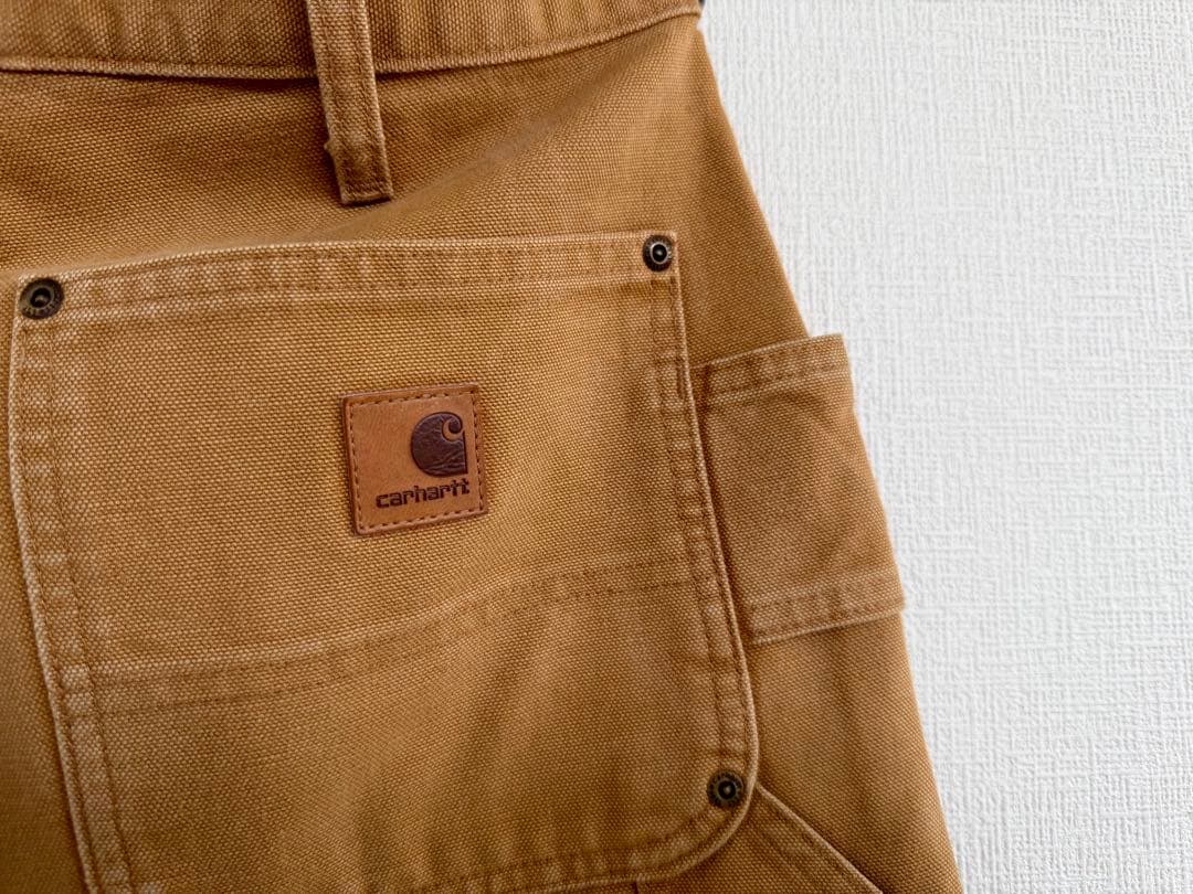 超スペシャル 32X30 W32 カーハート ダブルニー パンツ ブラウン 茶