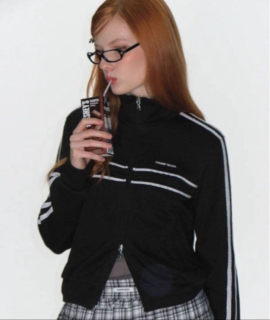 CRANK クランク レースライン トラックジャケット ブラック