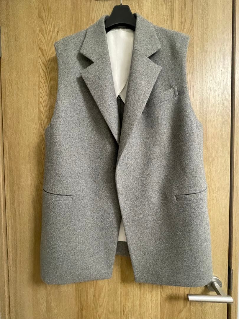 定価99000円　TOMORROWLAND .B ウールフラノ テーラードジレ