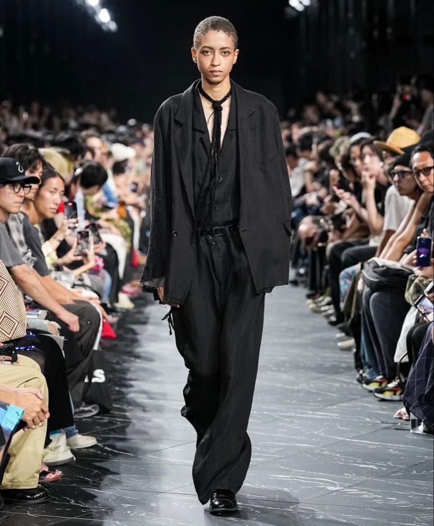 捕*虜様 ANCELLM 26ss 100/S LINEN TUCK SLACK