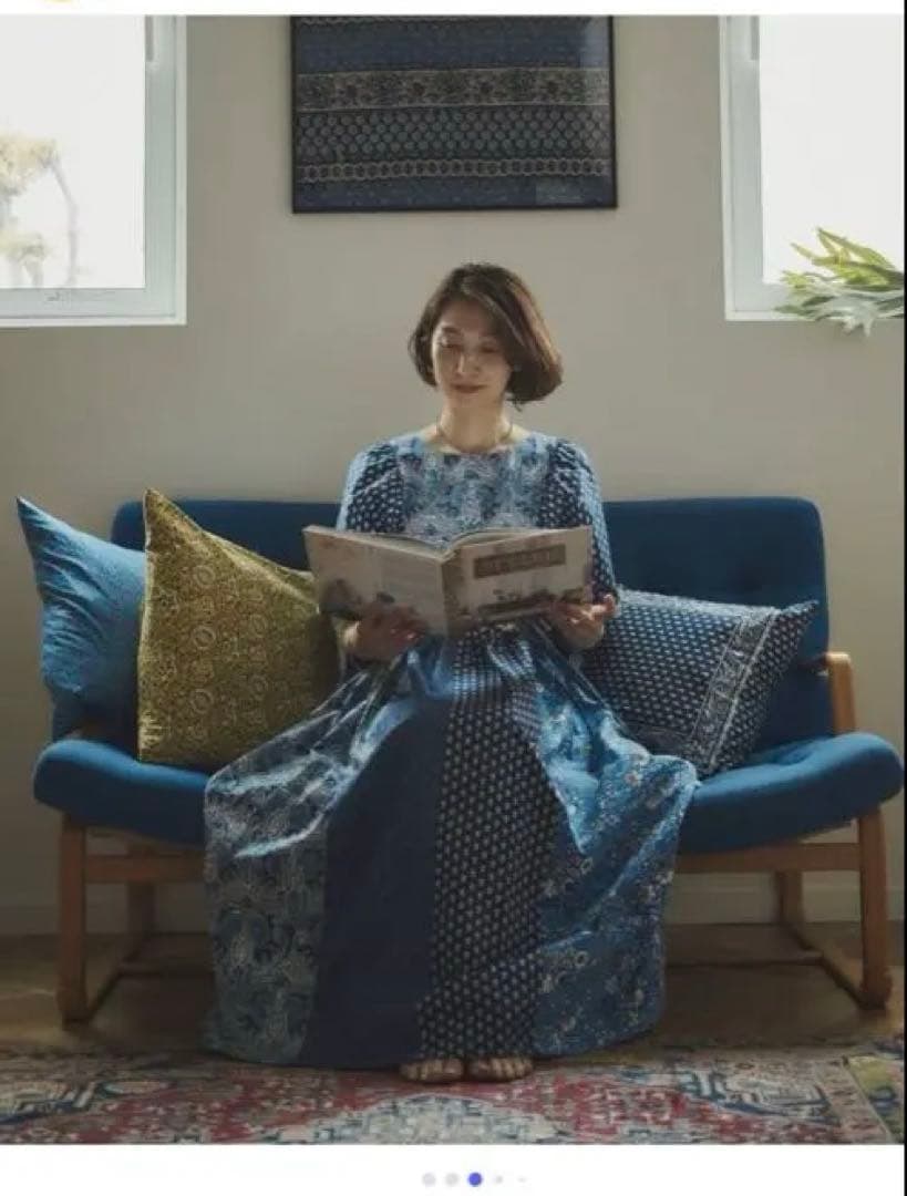 SOULEIADO×maiando×Lilla Blommaワンピース生地と型紙