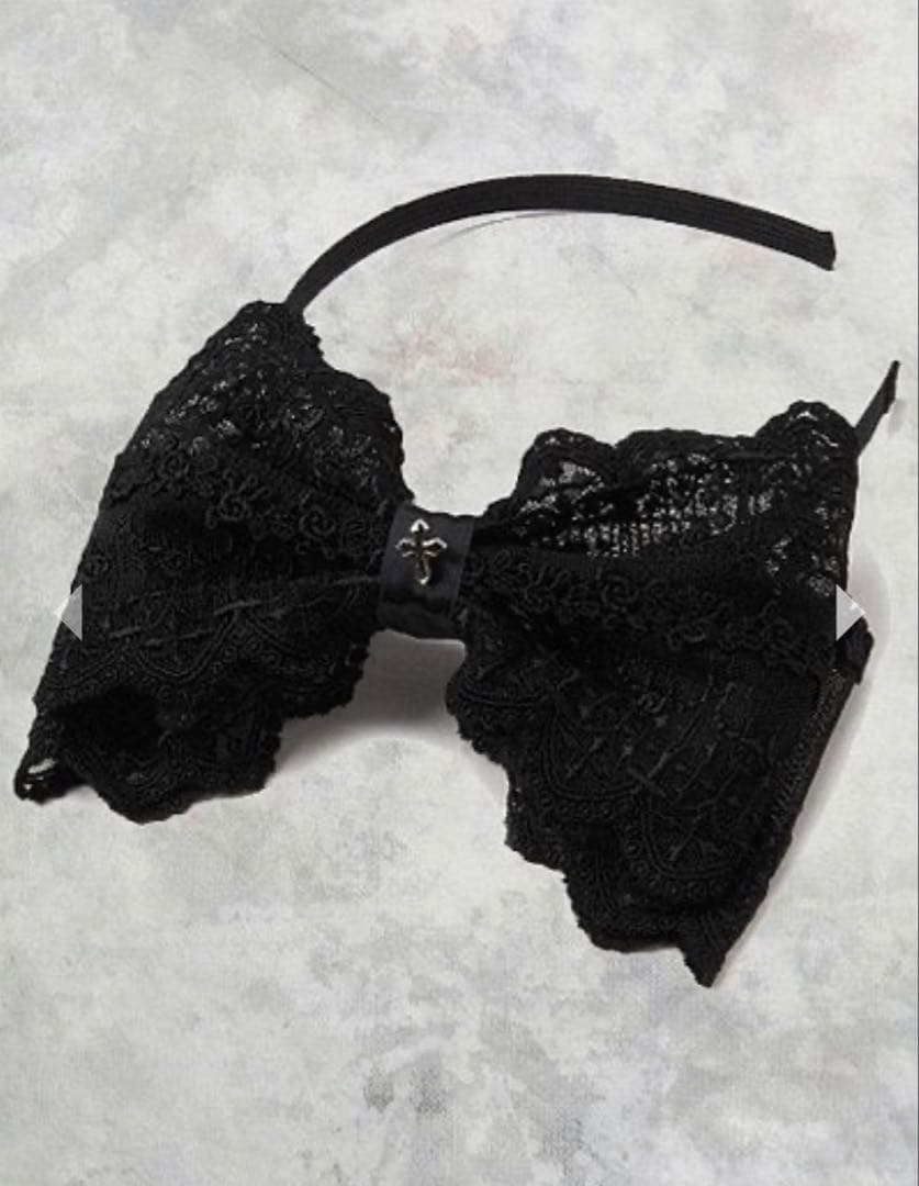 モワティエ クロスアーチリボンカチューシャ2011年製 送料込 最終値下価格